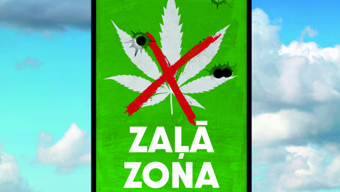 Kārķu Dabas koncertzālē kriminālkomēdija " Zaļā zona"