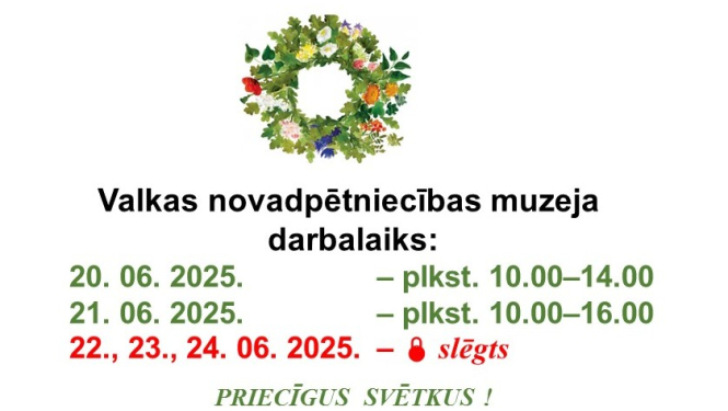 Darba laiks ar Jāņu vainagu