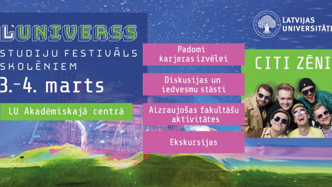 Atraktīvi, izzinoši, izklaidējoši – izsludinām studiju festivāla skolēniem “L’Universs” programmu