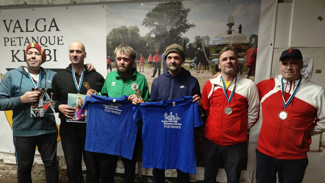 Ērģemieši uzvar Valgas petanka dubultspēļu čempionātā