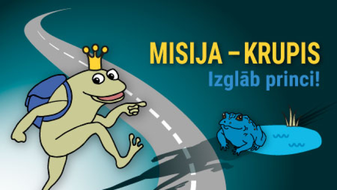 Aicinām skolēnus iesaistīties radošo darbu konkursā "Misija – KRUPIS. Izglāb princi!"