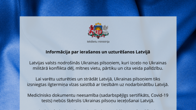 Informācija par ierašanos un uzturēšanos Latvijā