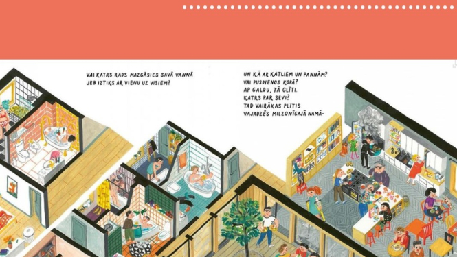 Valkas bibliotēkā apskatāma ilustrāciju izstāde “INESES MĀJA”