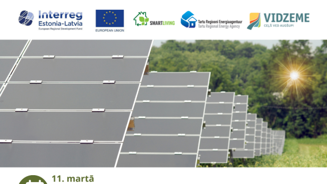 11. martā aicina uz starptautisku vebināru par saules enerģijas izmantošanu pašvaldību un uzņēmumu attīstībā