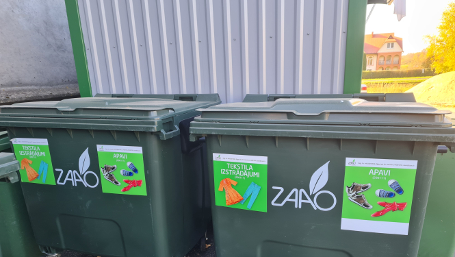 ZAAO EKO laukumos ukraiņu atbalstam savākti 35 m3 apģērbi un apavi