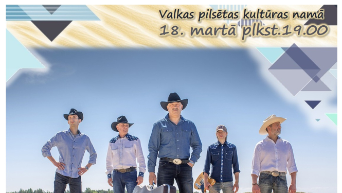 Valkas pilsētas kultūras namā 18. martā plkst. 19.00 – grupas "Sestā Jūdze" koncerts "Tālāk par vārdiem"