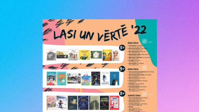 Valkas bibliotēka aicina novērtēt programmas “Bērnu, jauniešu un vecāku žūrija 2022” grāmatas