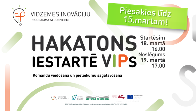 Aicinām jauniešus iesniegt pieteikumus dalībai aizraujošam piedzīvojumam - VIPs programmas 1. ciklam!