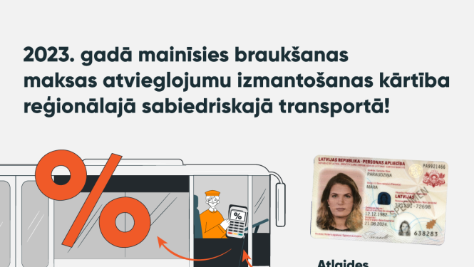 Par braukšanas maksas atvieglojumu izmantošanas kārtības izmaiņām reģionālajā sabiedriskajā transportā