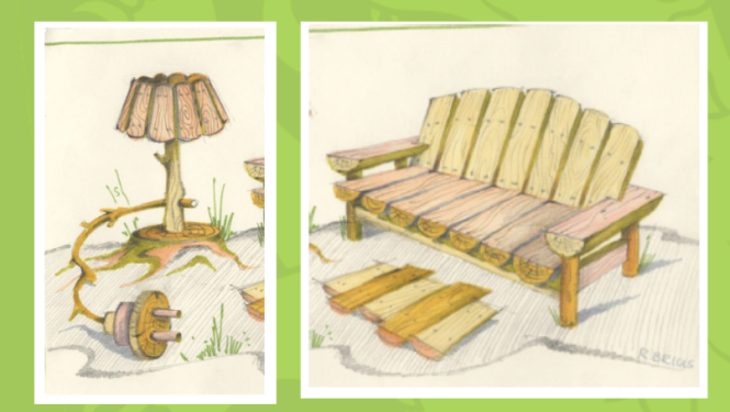 Lustiņdruvas takas elementi