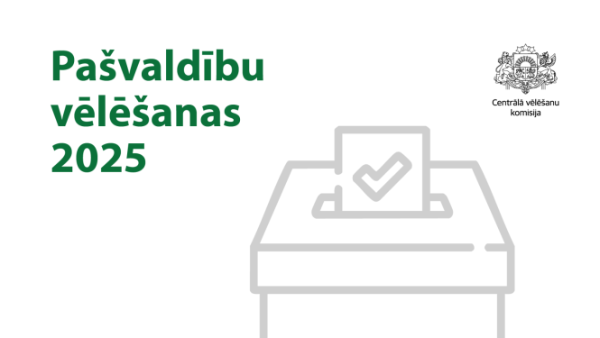 Baneris ar nosaukumu "Pašvaldību vēlēšanas 2025"
