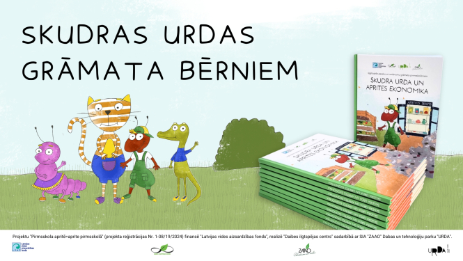 Ilustrācija ar dzīvnieciņiem un grāmatu