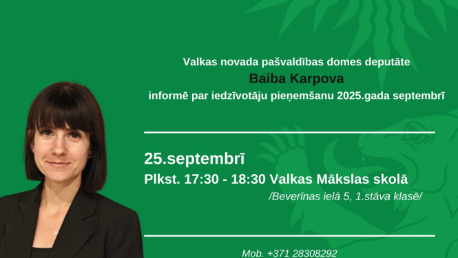 Baiba Karpova aicina uz tikšanos