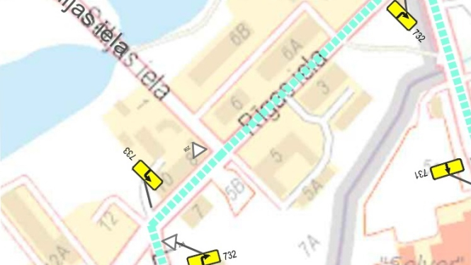 Iedzīvotāju ievērībai: satiksmes organizācija Semināra ielā būvdarbu laikā