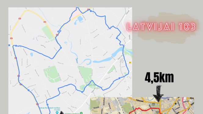 Par godu valsts svētku nedēļai – izskrien Latvijas kontūru!