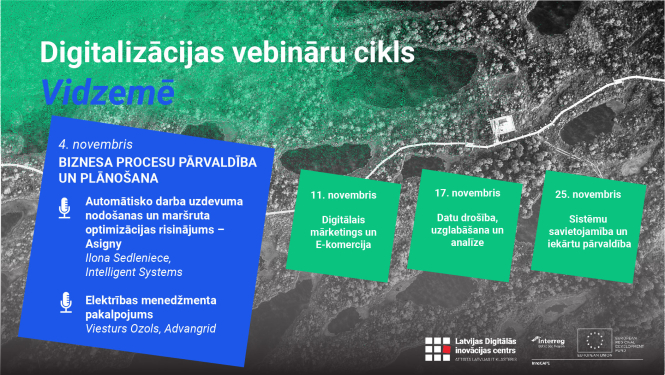 Digitalizācijas vebināru cikls Vidzemē