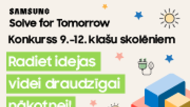Šonedēļ noslēdzas pieteikšanās jauniešu ideju konkursam “Solve for Tomorrow”