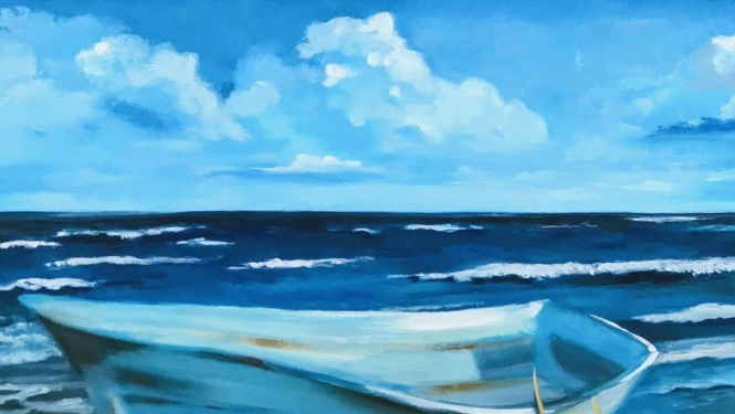 Valkas bibliotēkā gleznu izstāde “Procesā…”