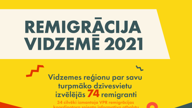 Pagājušajā gadā Vidzemi par savu turpmāko dzīvesvietu izvēlējušies 74 remigranti