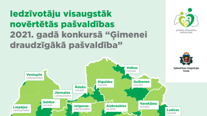 Par vienu no ģimenēm draudzīgākajām pašvaldībām Vidzemē atzīts Valkas novads