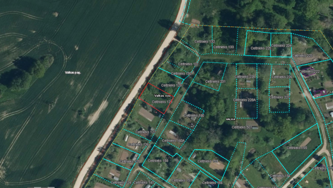 Kadastra karte ar īpašumu