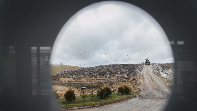 Ar virtuālās realitātes palīdzību varēs iepazīt procesus atkritumu poligona kalnā