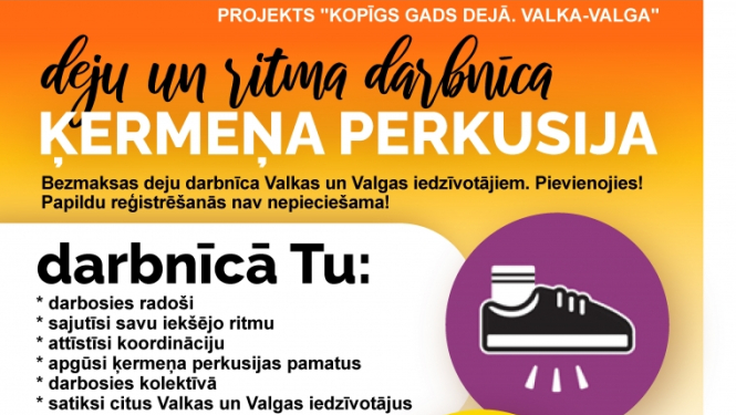 Koša afiša ar roku plaudēšanas un kāju piesietienu simboliku