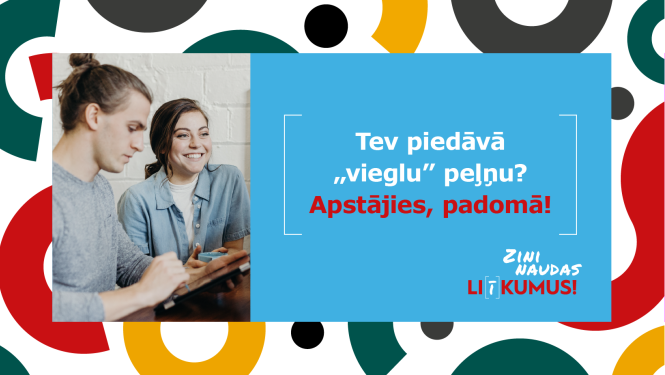 Kampaņā “Zini naudas li(ī)kumus” veicinās jauniešu izpratni par finanšu noziegumiem