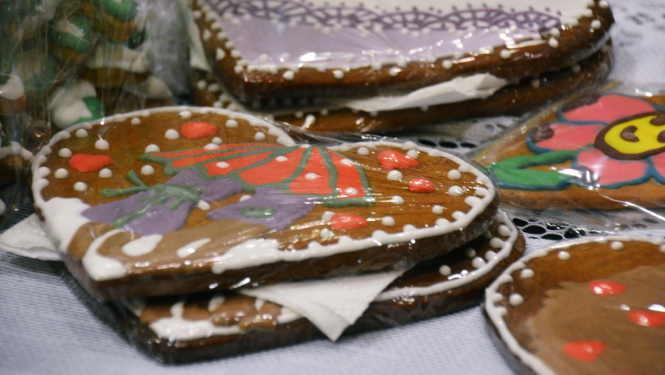 Piparkūka sirsniņas formā