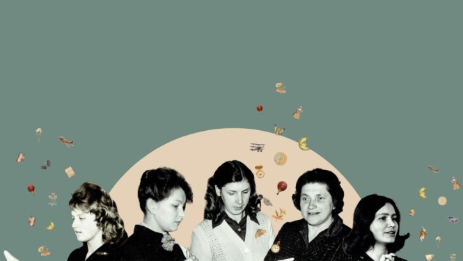 Izstādē Valkas bibliotēkā "satikušās" dažādu gadu bibliotekāres