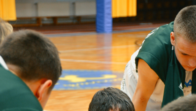 Iepazīšanās treniņi basketbolā pie trenera A.Tiniakova