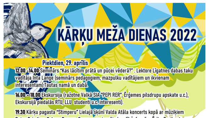 Mūsdienīgas tehnoloģijas, azartiskas sacensības un vēl citas interesantas aktivitātes sagaida Kārķu Meža dienu dalībniekus