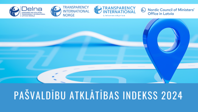 Gaiši zils baneris ar virsrakstu un projekta logo