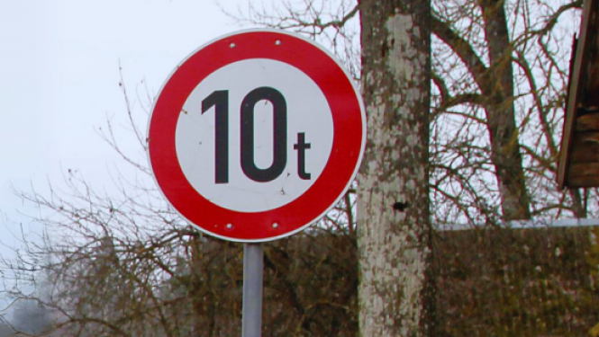 Masas ierobežojums 10t