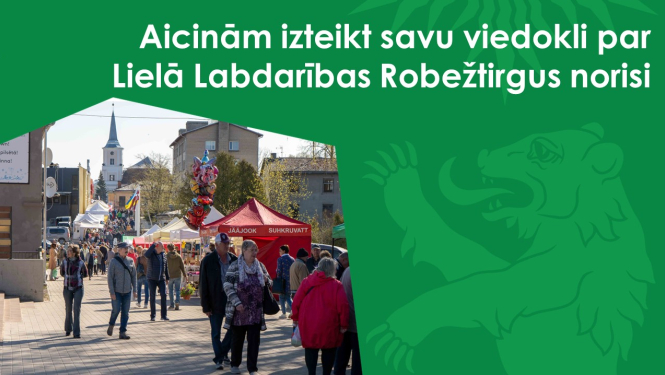 Baneris ar virsrakstu un attēlu, kurā redzama Latvijas - Igaunijas robeža ar pircēju pūli un Valgas baznīcas torni fonā