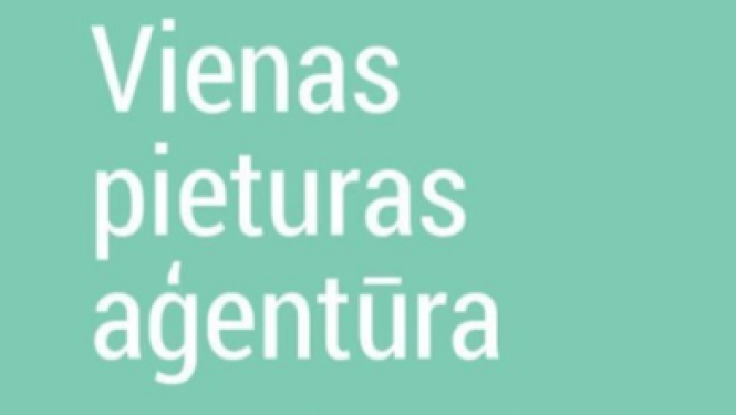 Zaļš baneris ar informāciju par sniegtajiem pakalpojumiem