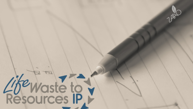 Skice ar zīmuli ar ZAAO logo