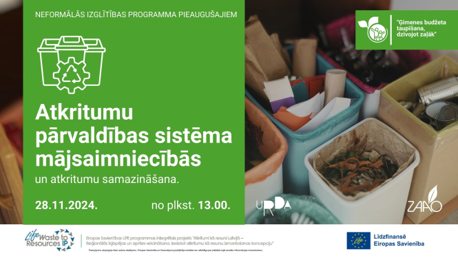 Škiroti atkritumi tvertnēs