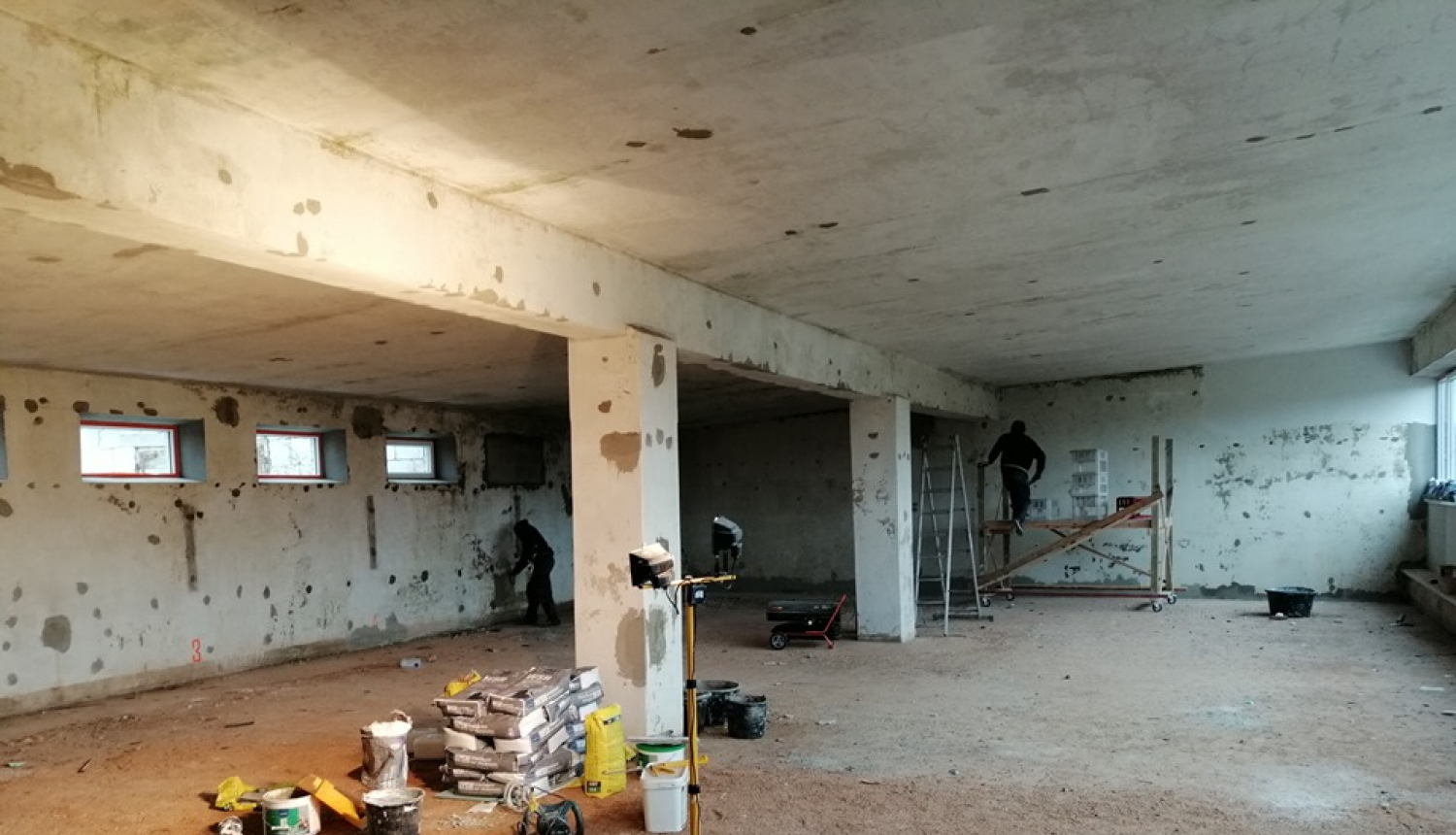 Turpinās būvniecības darbi projektā “Petanka sporta centra labiekārtošana Ērģemes pagastā”