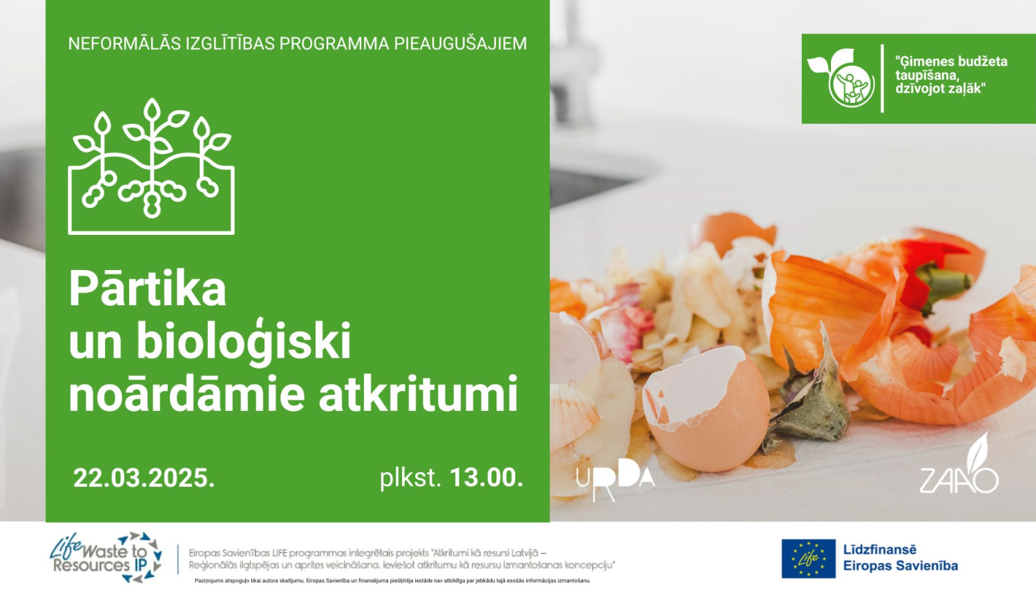 Bioloģiskie atkritumi - olu čaumalas un sīpolu mizas uz virtuves iekārtas