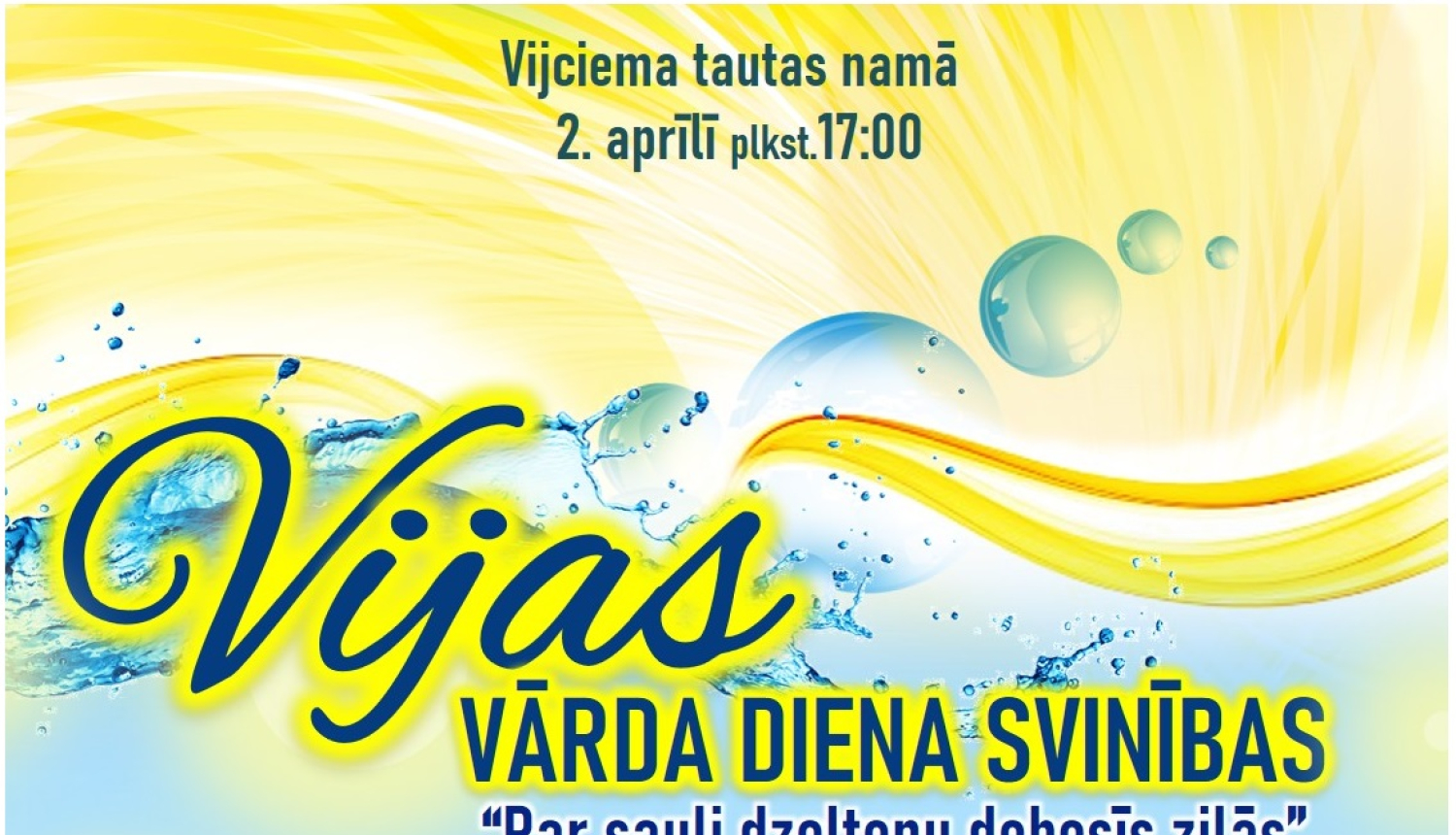 Sestdien Vijciemā atzīmēs Vijas dienu