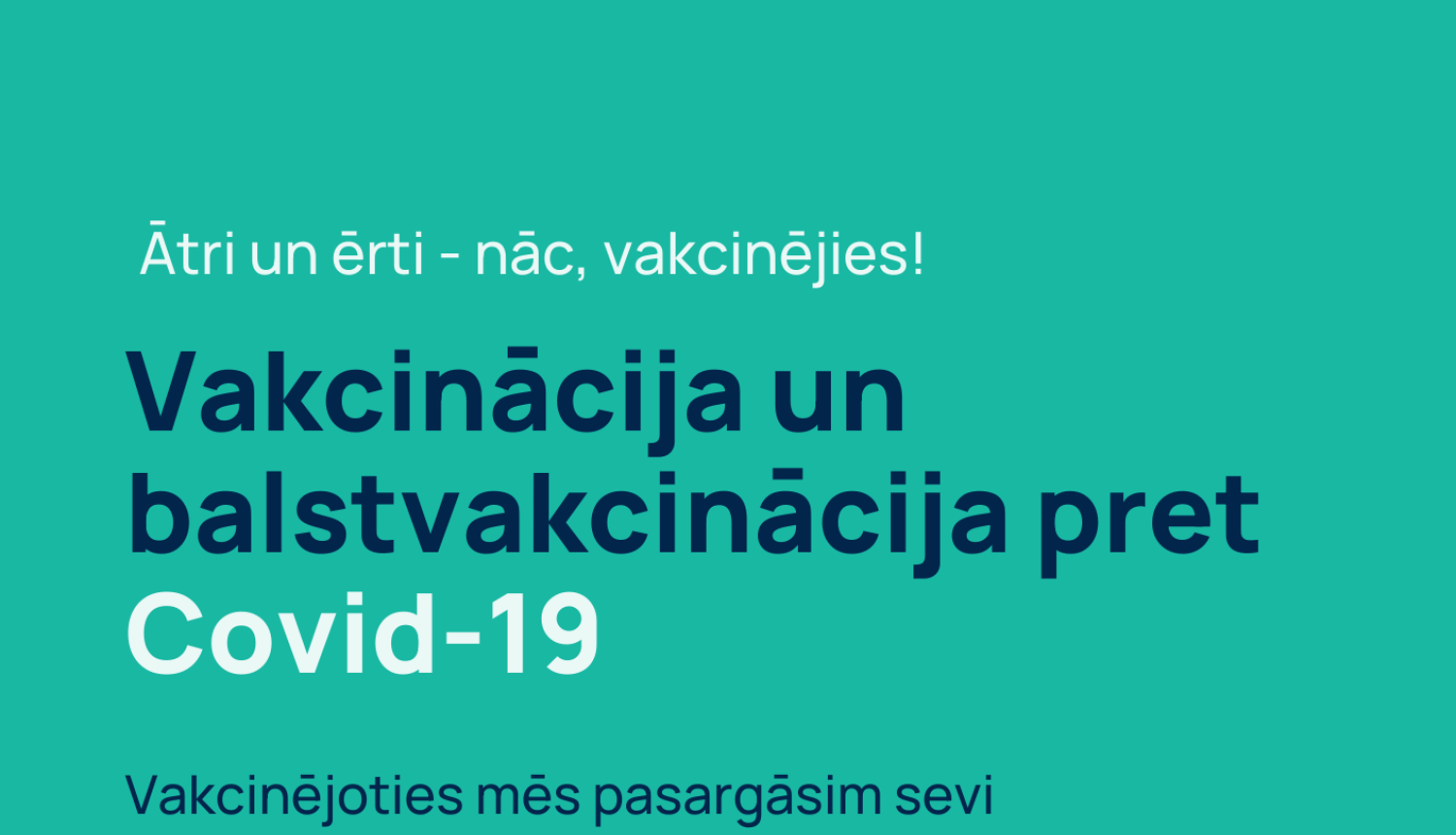 14.01. Valkā būs iespēja vakcinēties pret Covid-19