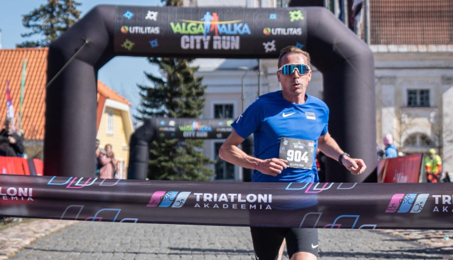 Valka-Valga City Run skrējiena dalībnieks