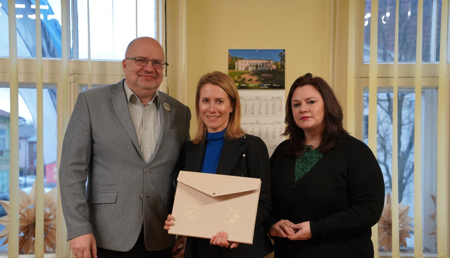 Valkas novada un Valgas apriņķa pašvaldību vadība tiekas ar Igaunijas premjerministri