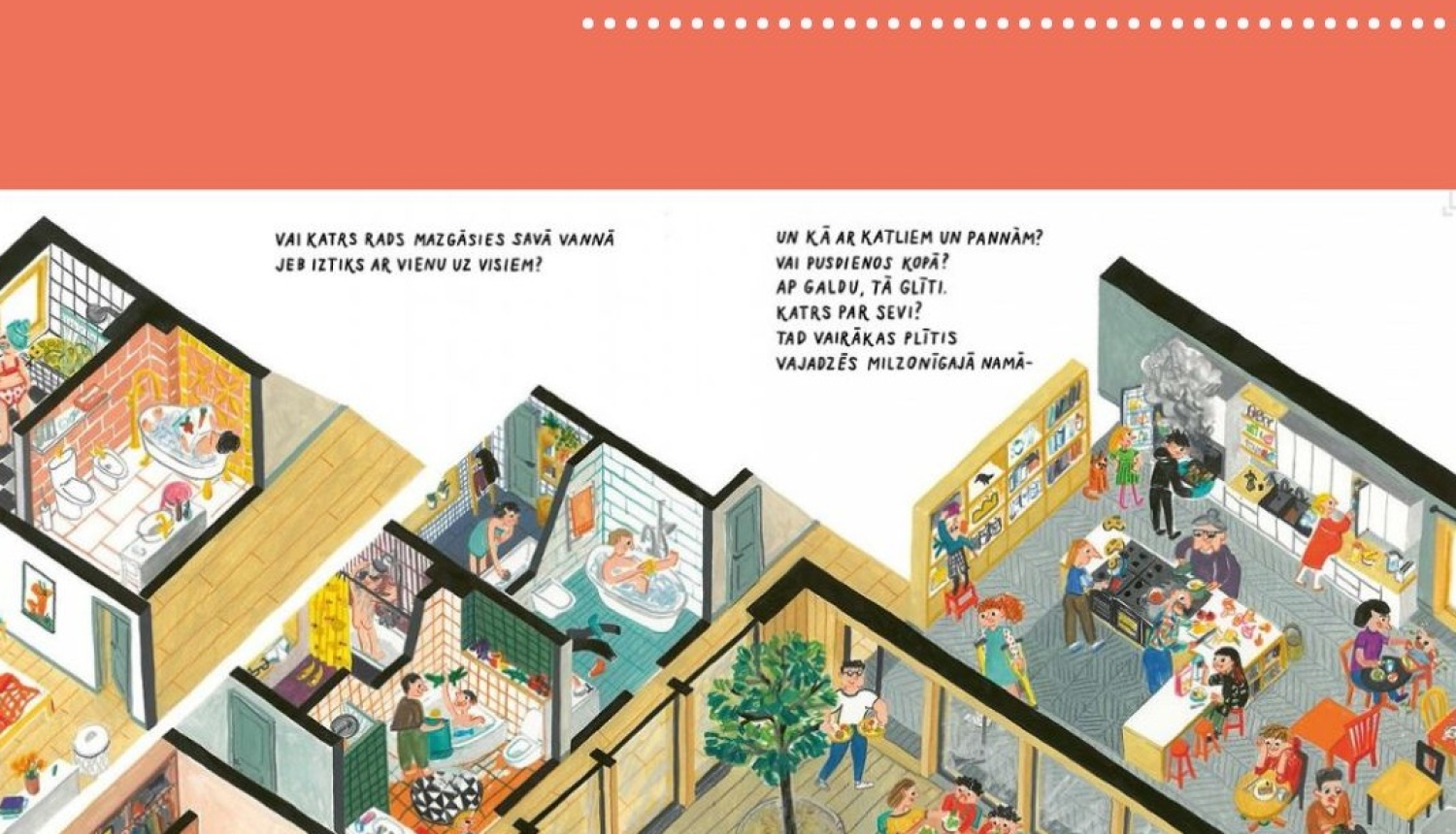 Valkas bibliotēkā apskatāma ilustrāciju izstāde “INESES MĀJA”