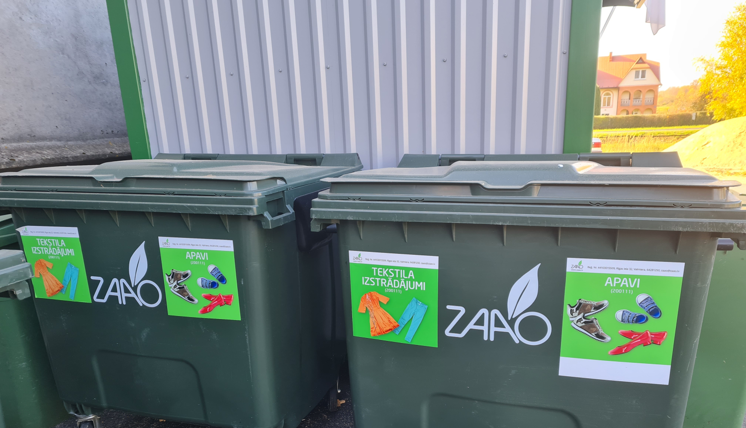 ZAAO EKO laukumos ukraiņu atbalstam savākti 35 m3 apģērbi un apavi