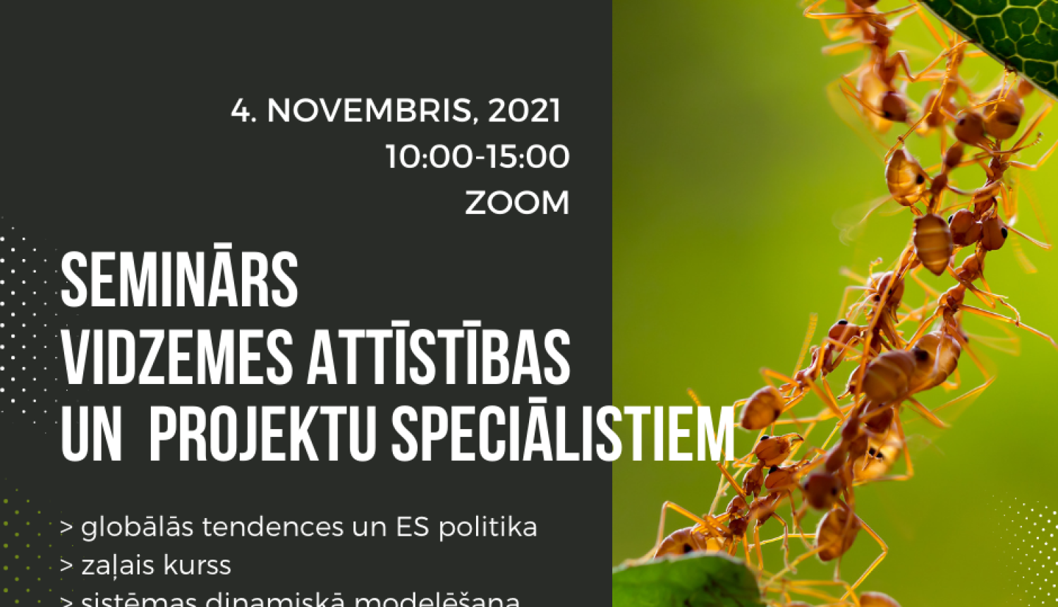 Vidzemes reģiona pašvaldību speciālistus un citus interesentus 4. novembrī aicina uz semināru par iespējām un metodēm, kā pašvaldība var sekmēt vietējo attīstību
