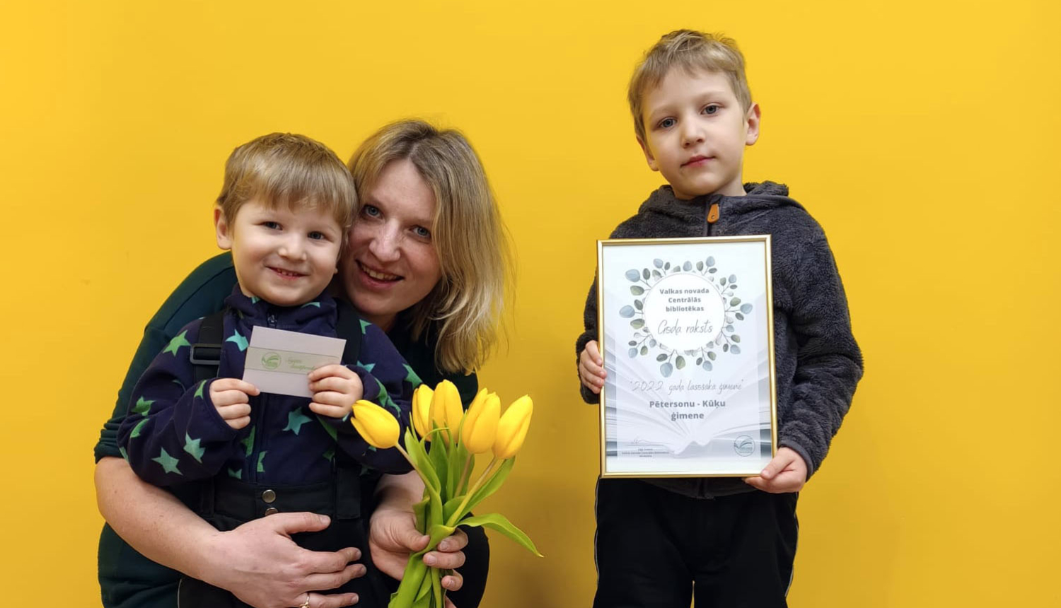 Noskaidrota 2022. gada lasošākā ģimene Valkas bibliotēkā