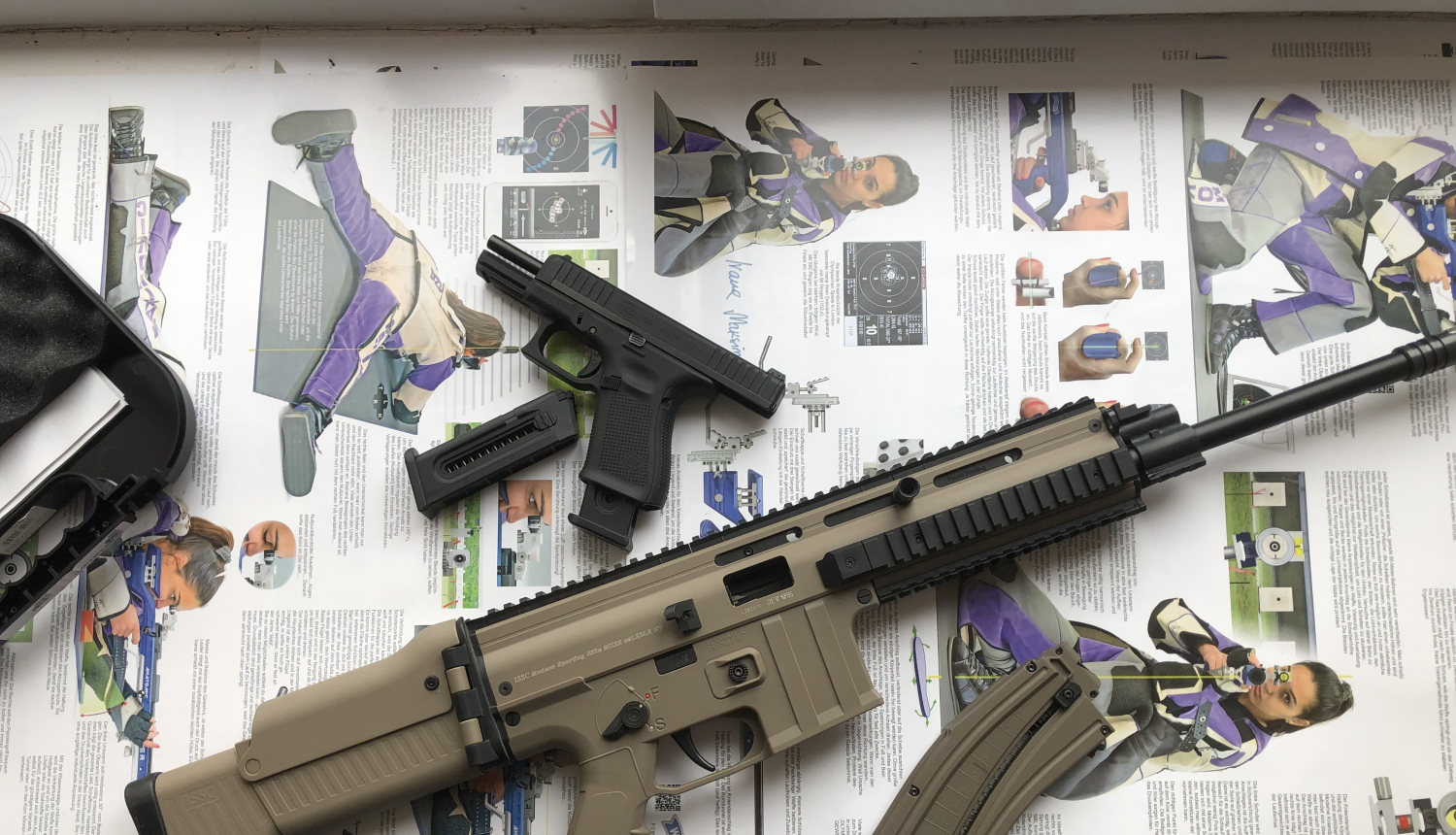 Valkas pilsētas šautuvē papildināts ieroču klāsts