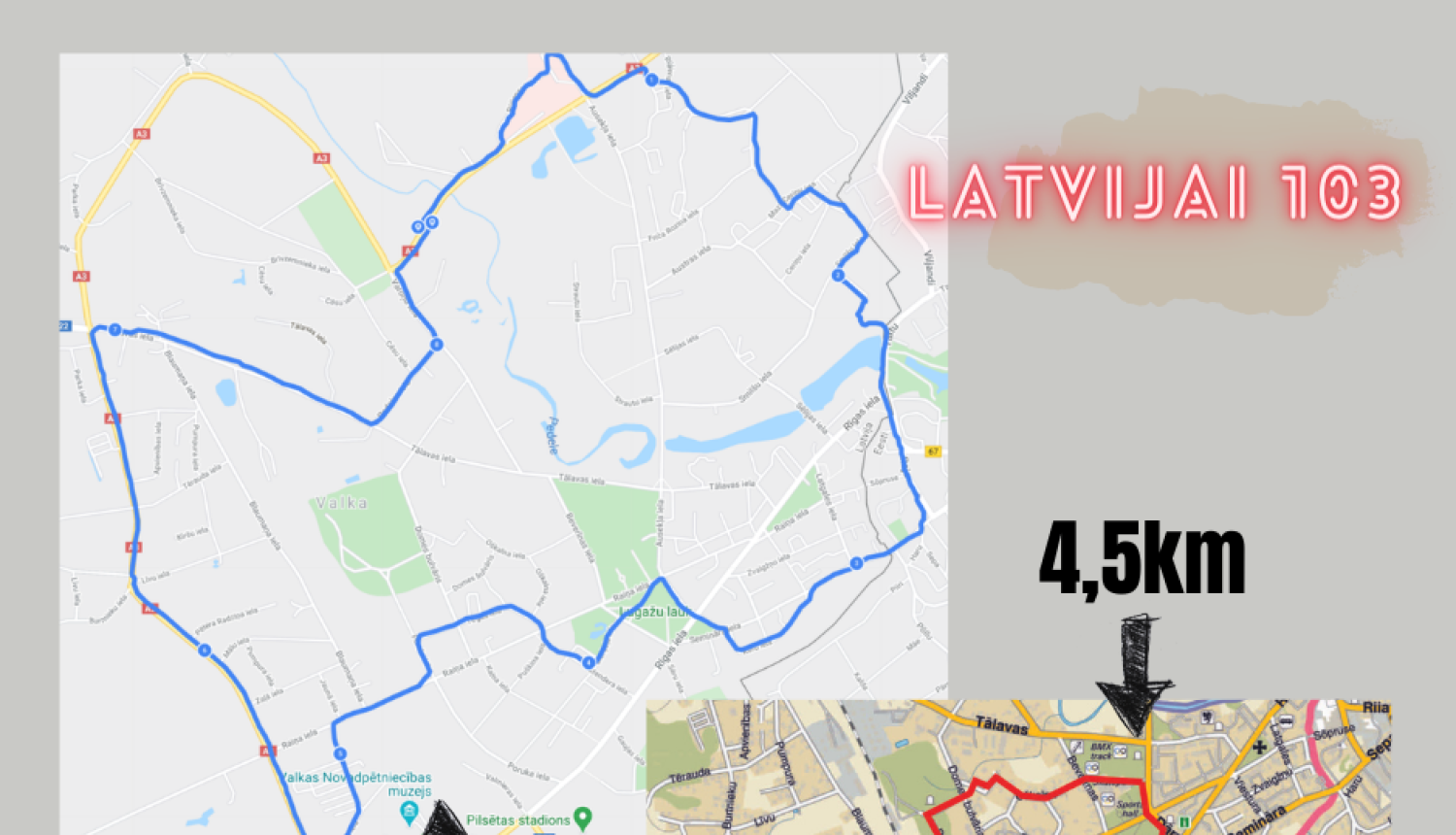 Par godu valsts svētku nedēļai – izskrien Latvijas kontūru!